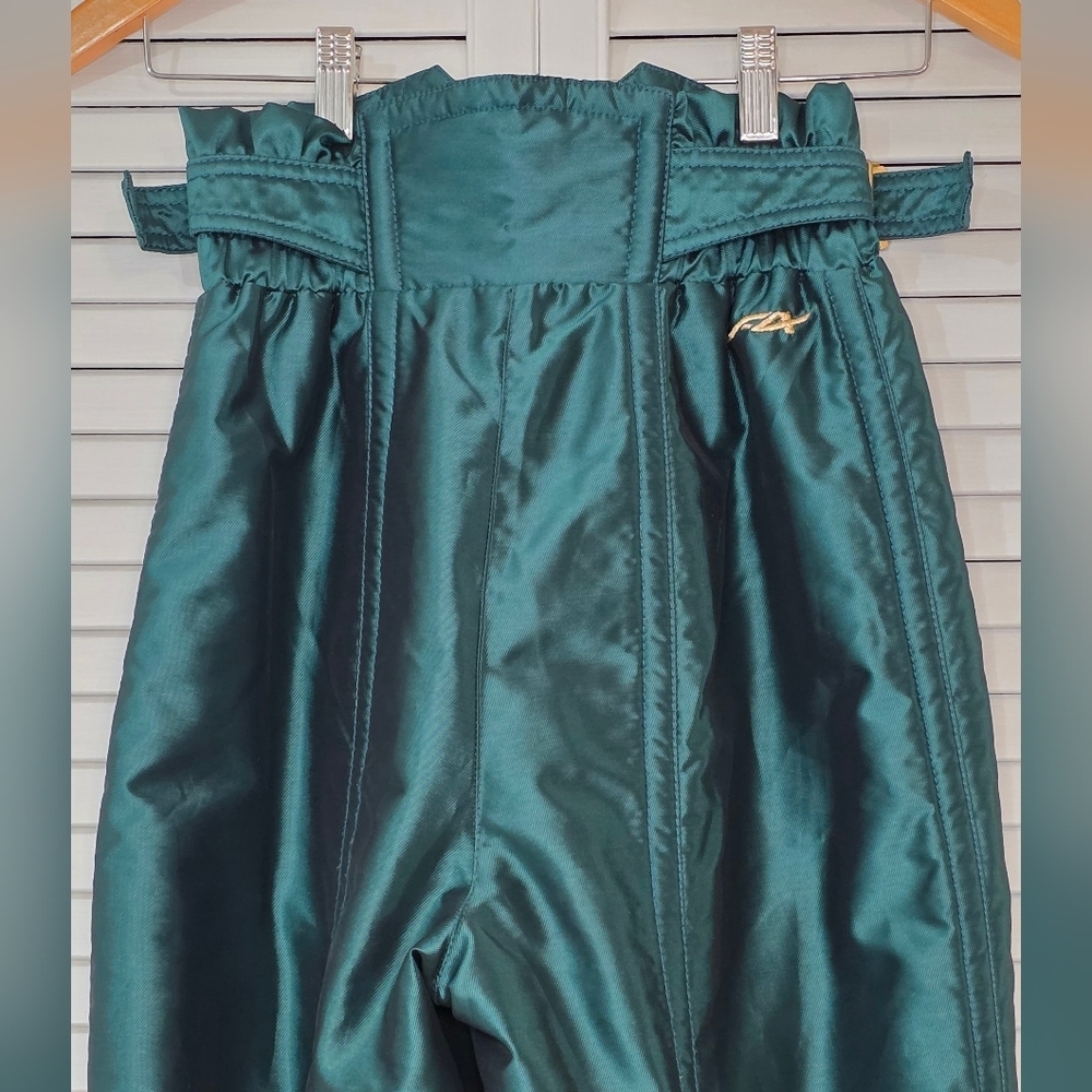 Descente Teal Ski Pants Golden Accents Size XS Weather Proof Perfect Condition - Picture 8 of 12